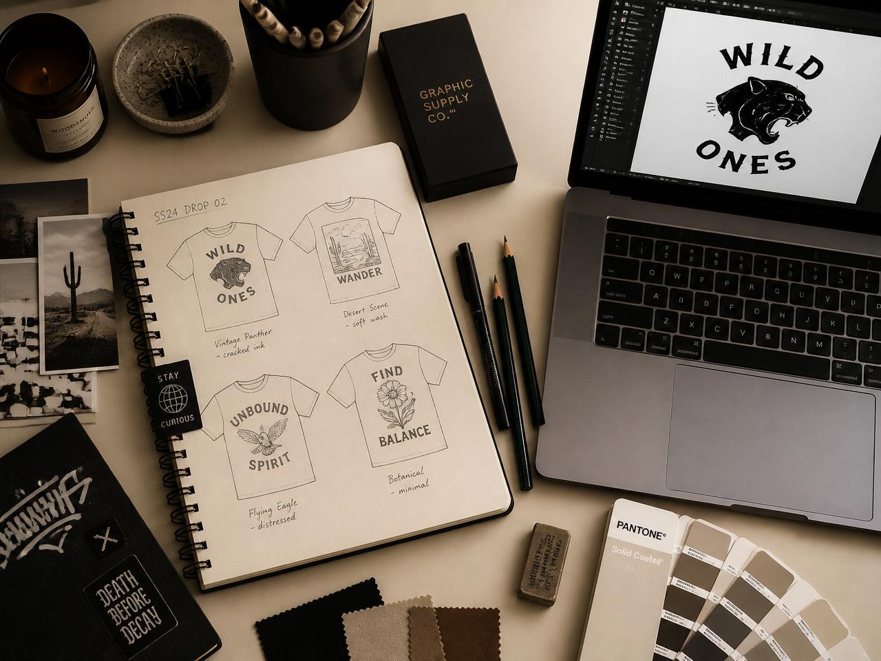 Luxury home decor product mockup