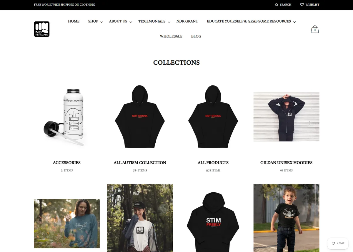 Neurodivergent Pride storefront screenshot 2