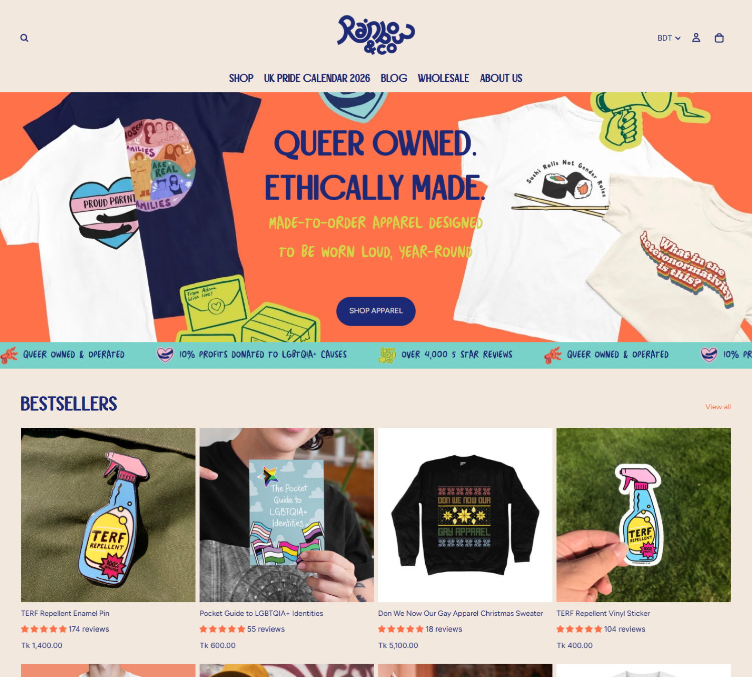 Rainbow & Co store screenshot 1
