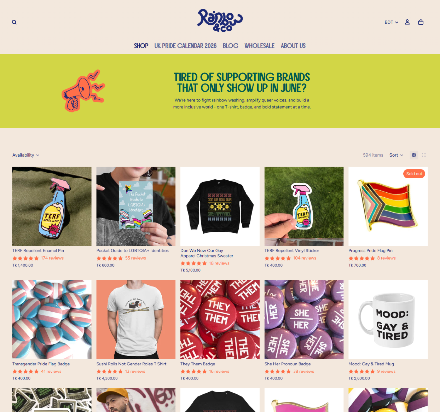 Rainbow & Co store screenshot 2