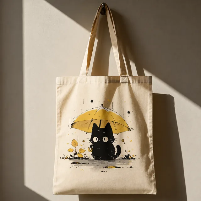 Printed tote bag