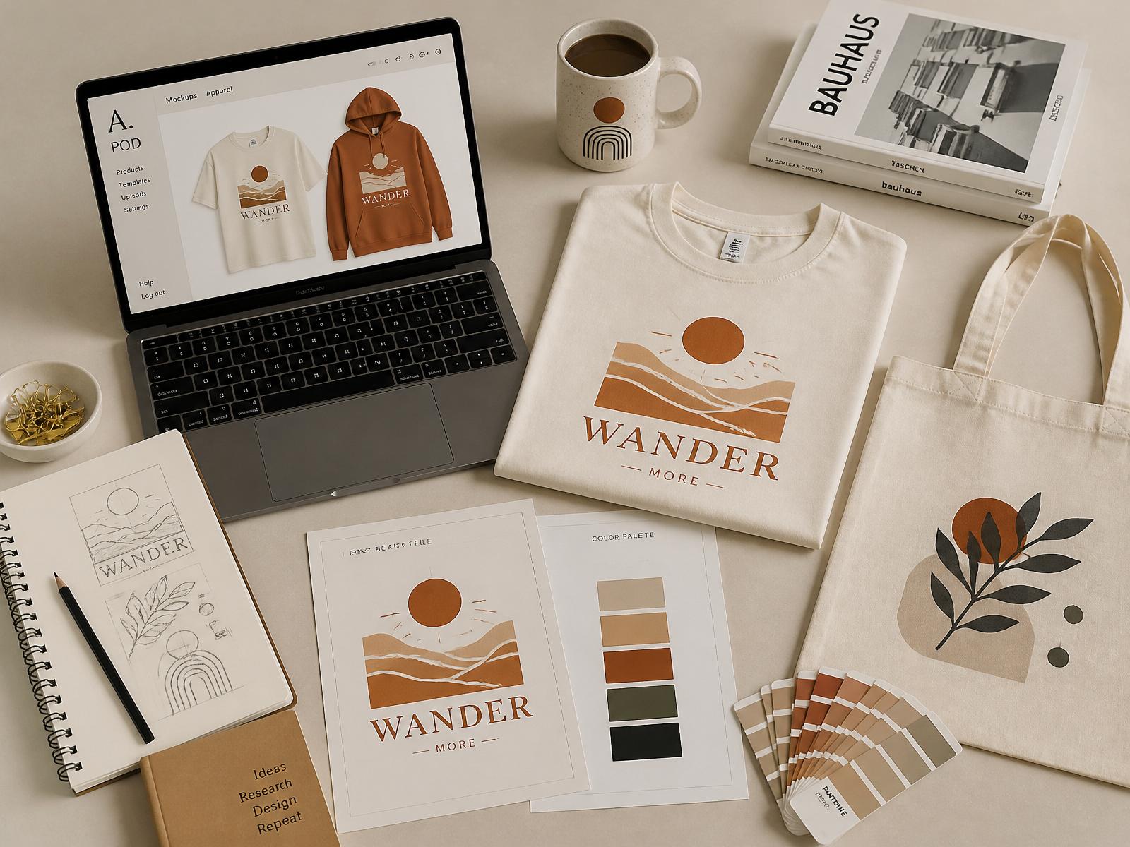 Athleisure apparel drop mockup